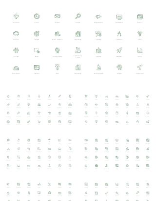 280图标PPT素材 Bonus vector Icons