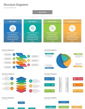 架构图结构信息图PPT模板素材Structure Diagrams