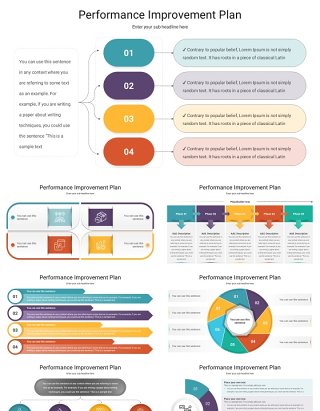 绩效改进计划结构信息图PPT模板Performance Improvement Plan