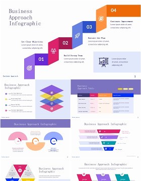 商业经营方式信息图表PPT模板Business Approach