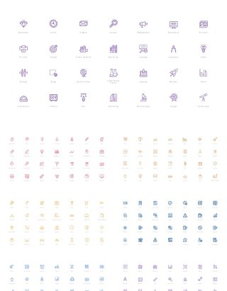 280个图标PPT素材 Bonus vector Icons