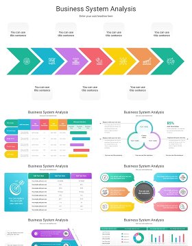 企业业务系统分析信息图结构图PPT模板Business System Analysis