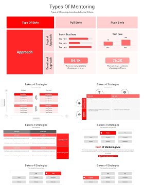 四种策略信息图表PPT模板Baker's 4 Strategies