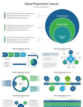 价值定位信息图PPT模板素材Value Proposition Canvas