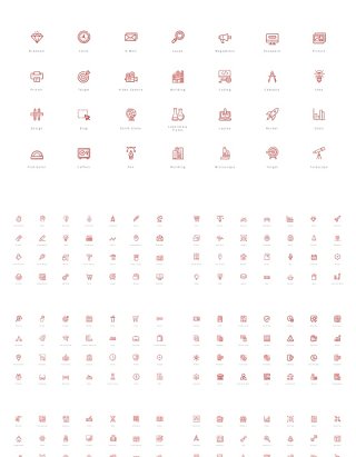 280矢量图标PPT素材 Bonus vector Icons