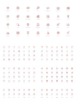 280矢量图标PPT素材 Bonus vector Icons