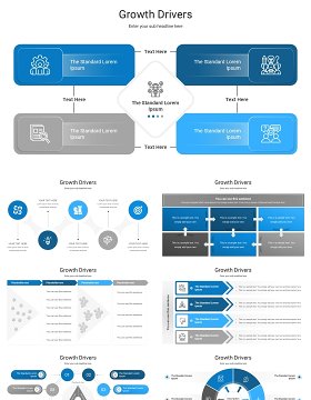 增长驱动增长关系框架信息图PPT模板Growth Drivers