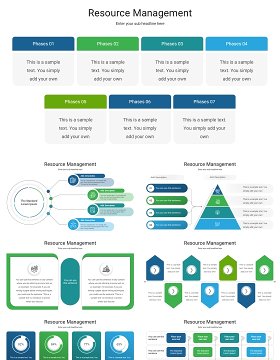 人力资源管理信息图PPT模板素材Resource Management