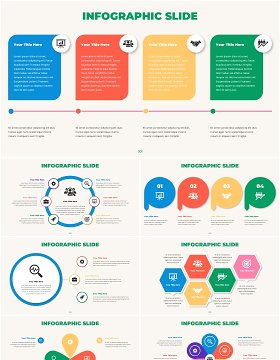 商业箭头流程图信息图表PPT素材Infographic Presentation