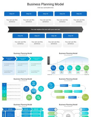 商业计划策划模型PPT模板素材Business Planning Model