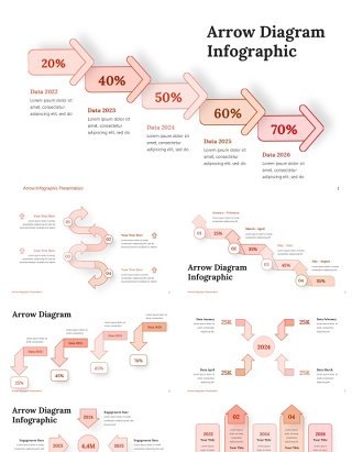 箭头信息图表PPT模板素材Arrow Infographic