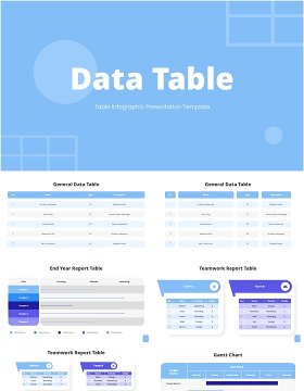 数据表格PPT信息图表素材Data Table Powerpoint