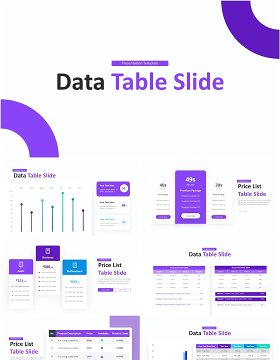 数据分析表格分析PPT素材Data Table