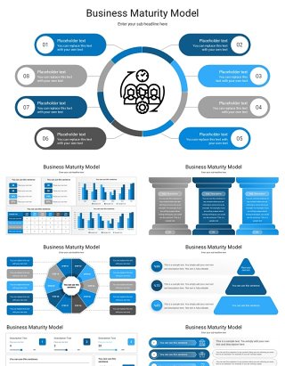 商业项目成熟度模型信息图PPT模板Business Maturity Model