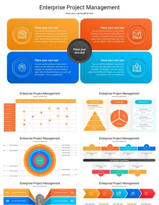 企业项目管理信息图PPT模板Enterprise Project Management