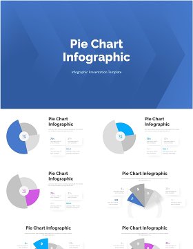 饼图圆形信息图表PPT模板Pie Chart Infographic