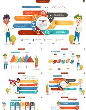 彩色创意信息图表PPT模板Infographic Presentation Templates1