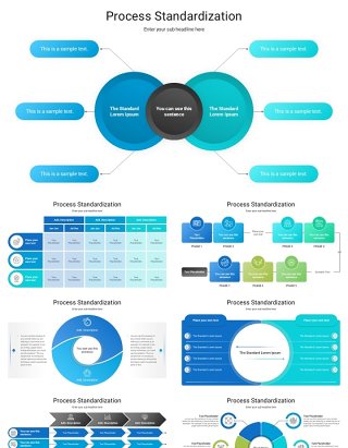 流程标准化信息图PPT模板Process Standardization