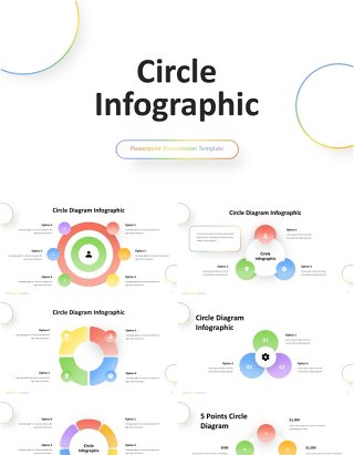 圆形信息图表PPT模板Circle Infographic