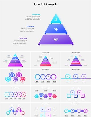 商业信息图PPT模板素材Business_Infographics_Light