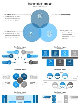 项目利益相关者影响PPT信息图表素材Stakeholder Impact