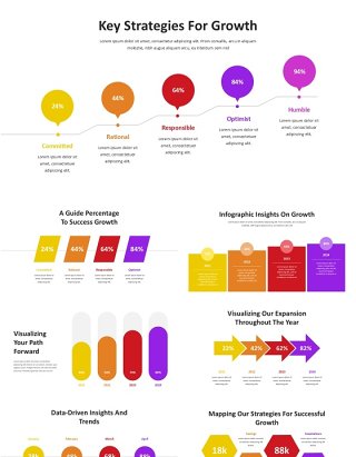 增长信息图表PPT素材Growth Infographic