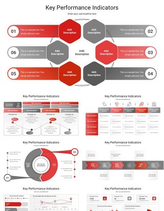 关键绩效指标信息图PPT模板Key Performance Indicators