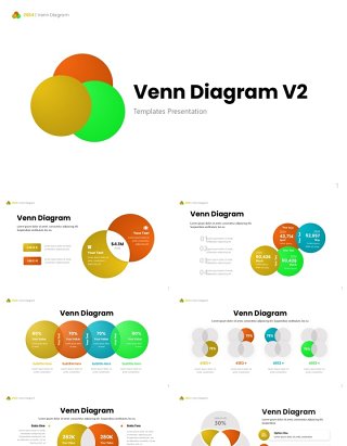 维恩图信息图信息图PPT模板Venn Diagram 2