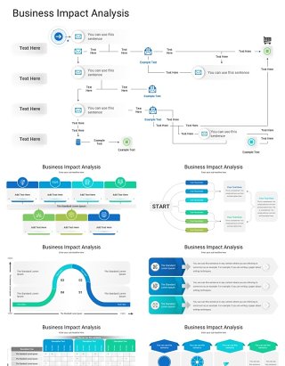 商业影响分析信息图表表格PPT模板Business Impact Analysis