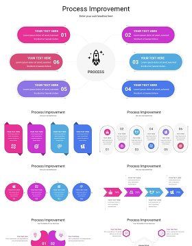 流程改进信息图PPT模板Process Improvement