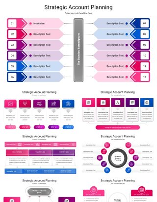 战略客户规划信息图表PPT模板Strategic Account Planning