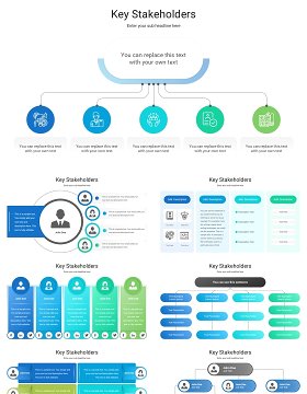 关键利益相关者信息图PPT模板Key Stakeholders