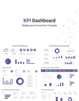 关键绩效指标信息图PPT模板KPI Package