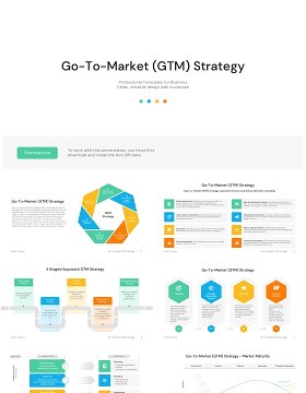 GTM市场战略信息图PPT模板素材 Go To Market Strategy GTM