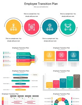 员工过渡转型计划信息图PPT模板素材EMPLOYEE TRANSITION PLAN