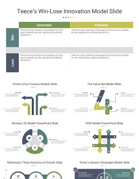 企业战略经营策略信息图PPT模板Business Strategy Package 16-9