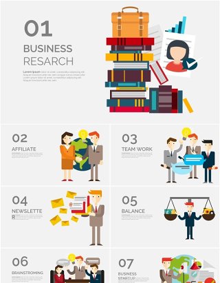 人物插画商业概念PPT素材Business concepts