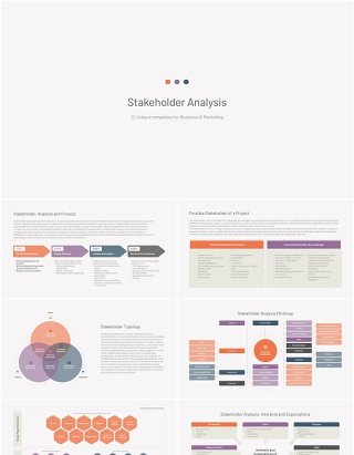 利益相关者分析信息图PPT模板素材Stakeholder Analysis