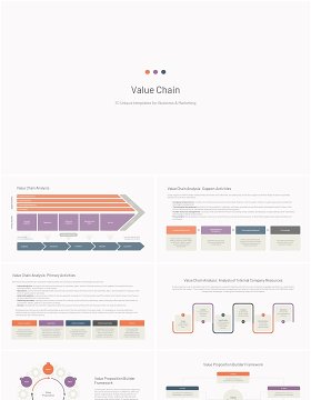 价值链信息图PPT模板素材Value chain