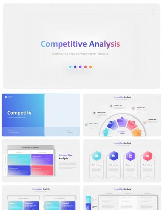 竞争力分析信息图PPT模板素材Competitive Analysis Presentation Templates