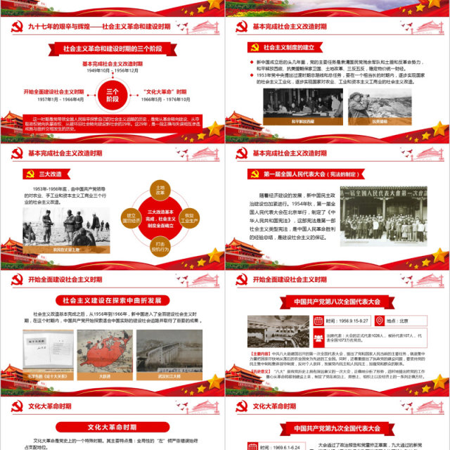 中国共产党党史建党97周年光辉的历程党课学习PPT