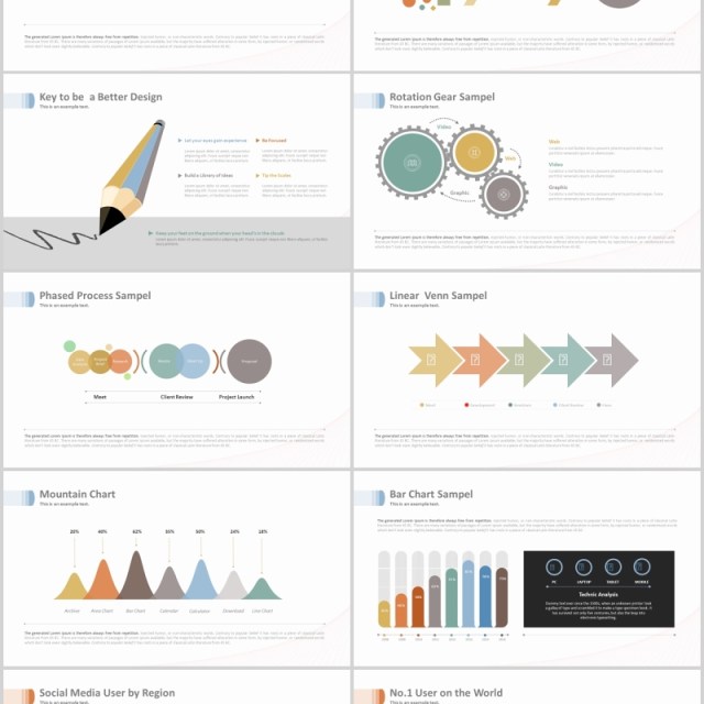 箭头流程图阶梯可视化图表PPT可插图版式设计模板Marning Powerpoint