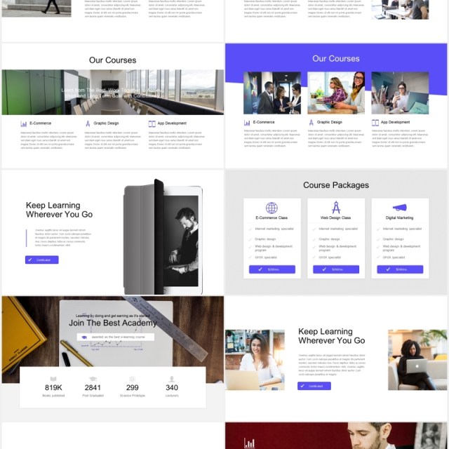 商务公司简介宣传展示PPT模板Ecademy Powerpoint Template 商务公司简介宣传展示PPT模板Ecademy Powerpoint Template
