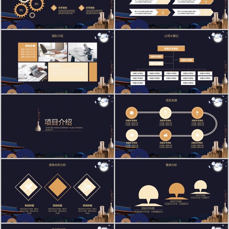 荣耀绽放创业融资计划书PPT模板