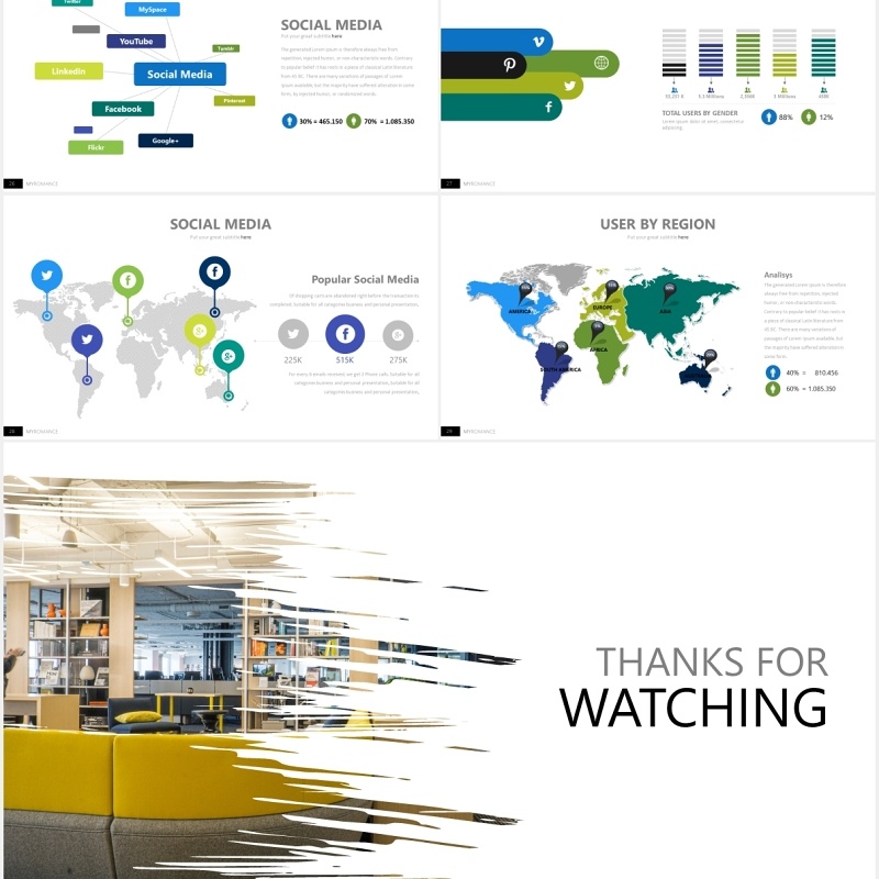 简约工作汇报拼图信息图表PPT图片版式模板my romance powerpoint