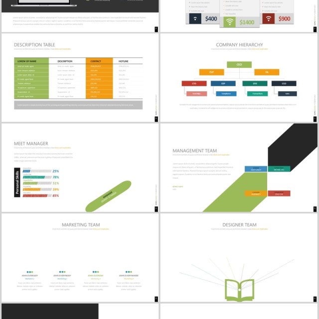 创意可视化信息图表手机电脑模型展示可插图PPT排版素材模板STARLET Powerpoint