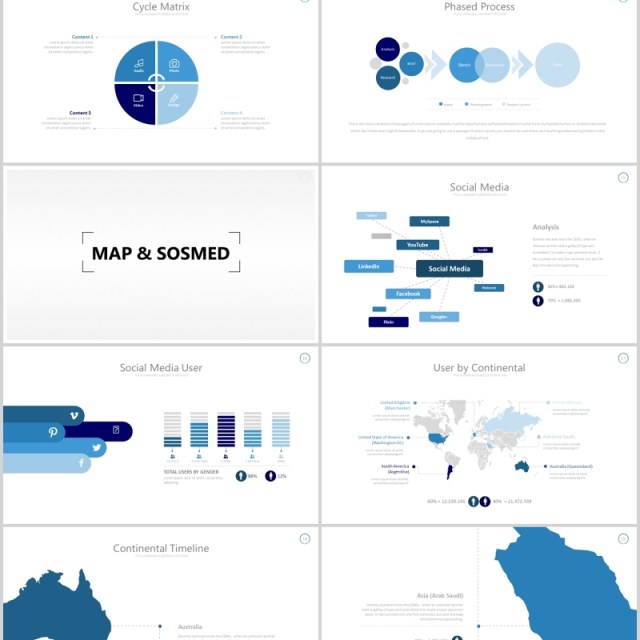 蓝色组织架构图天枰称重图表PPT可插图排版模板Amanada Powerpoint