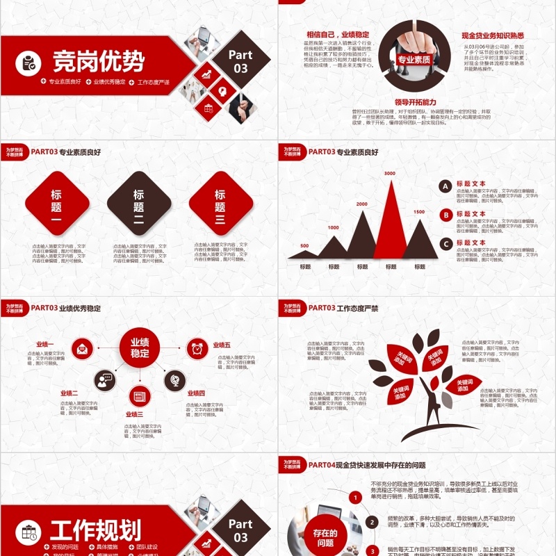 岗位竞选竞聘报告PPT模板