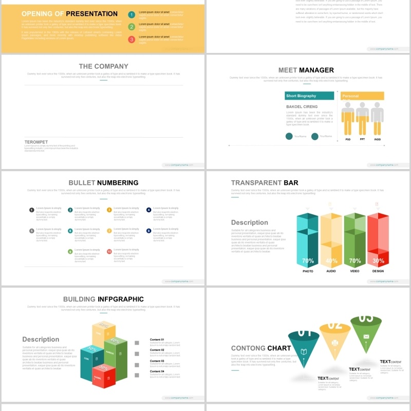 数据图表分析工作通用PPT模板Terompet - Powerpoint Template 数据图表分析工作通用PPT模板Terompet - Powerpoint Template