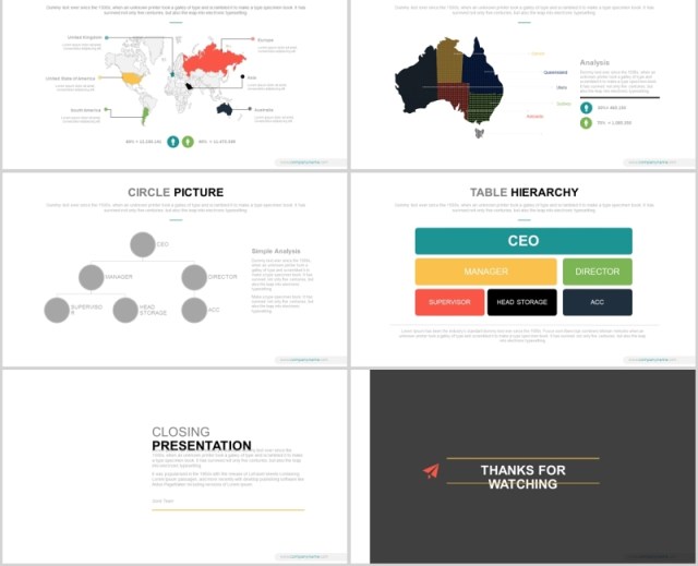 数据图表分析工作通用PPT模板Terompet - Powerpoint Template